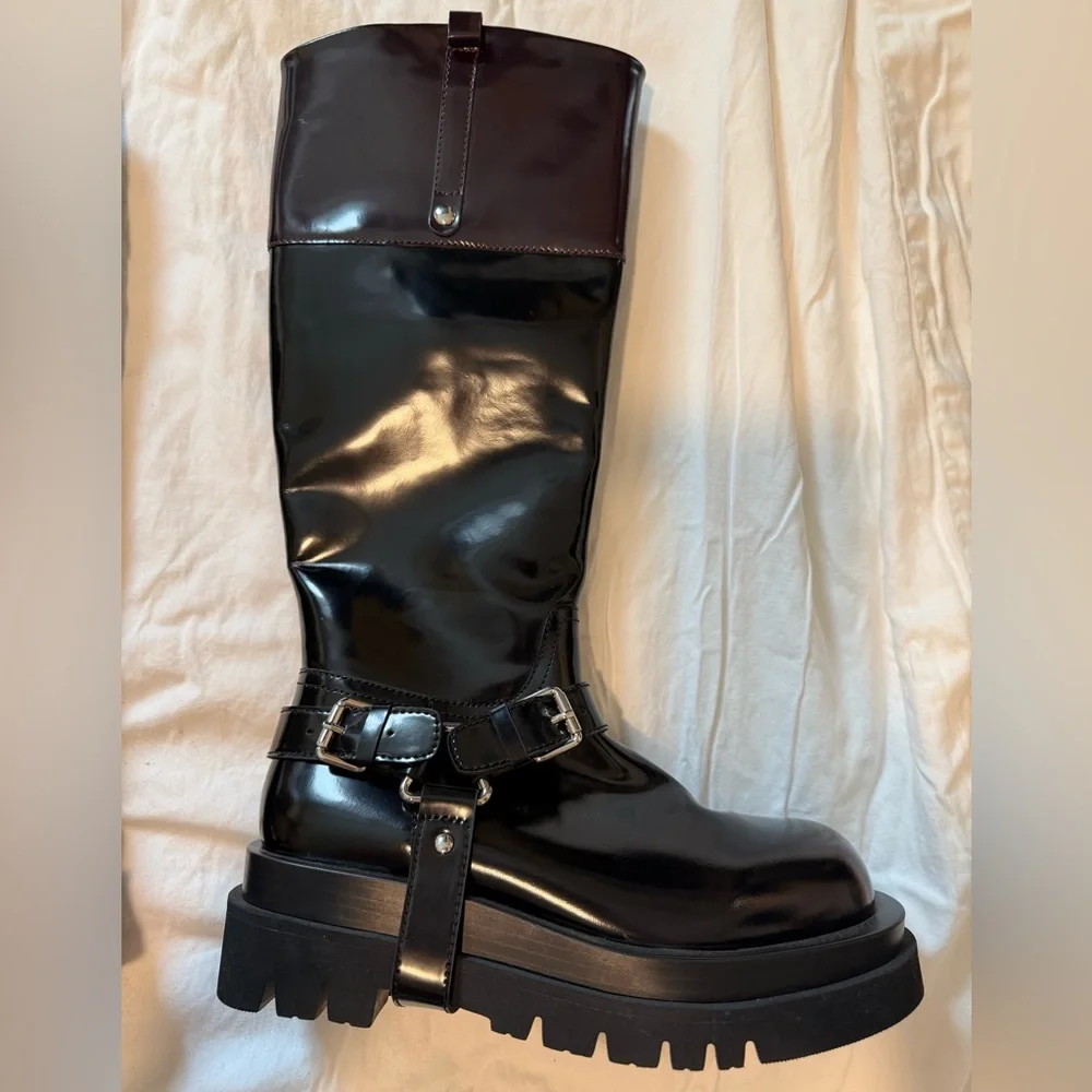 Jeffrey Campbell Friesian Riding Boots - Picture 3 of 4